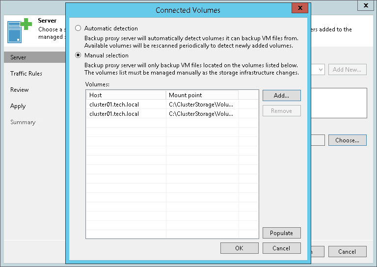 Presenting Volumes to Off-Host Backup Proxies